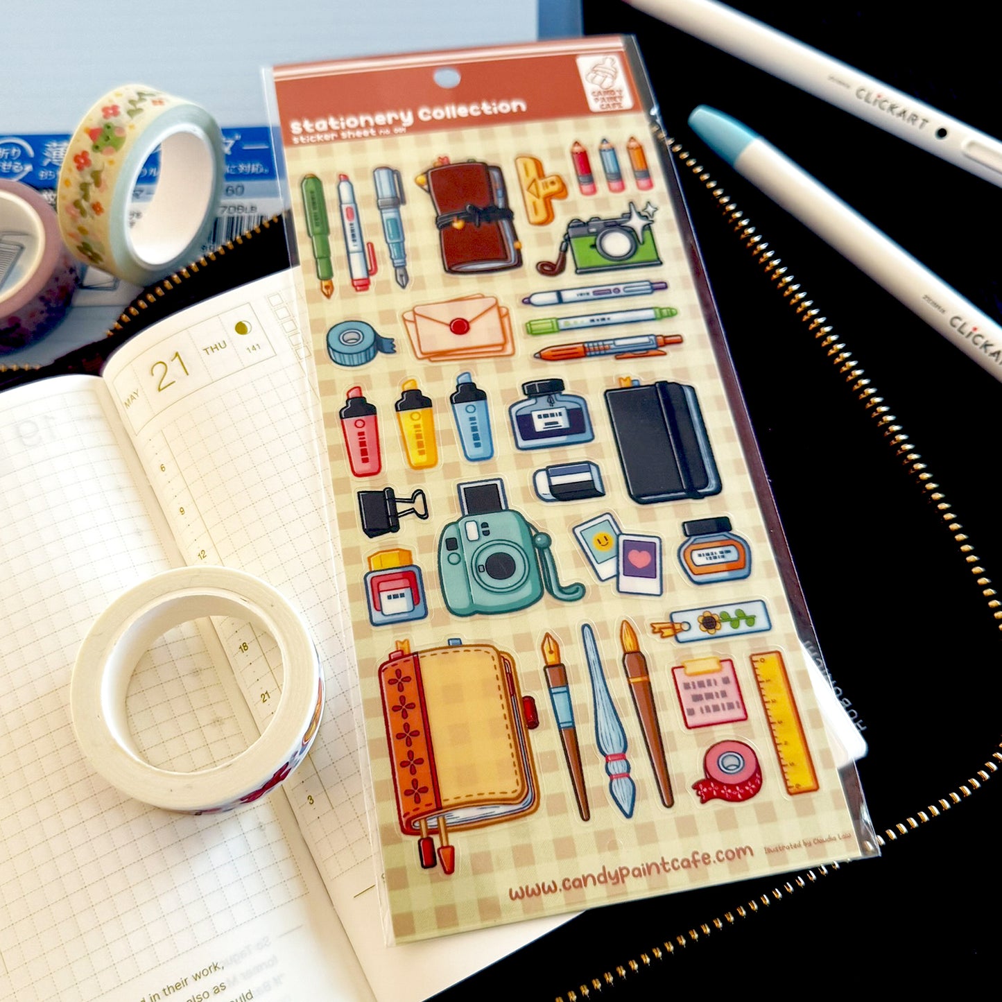Sticker Sheet - Stationery Collection