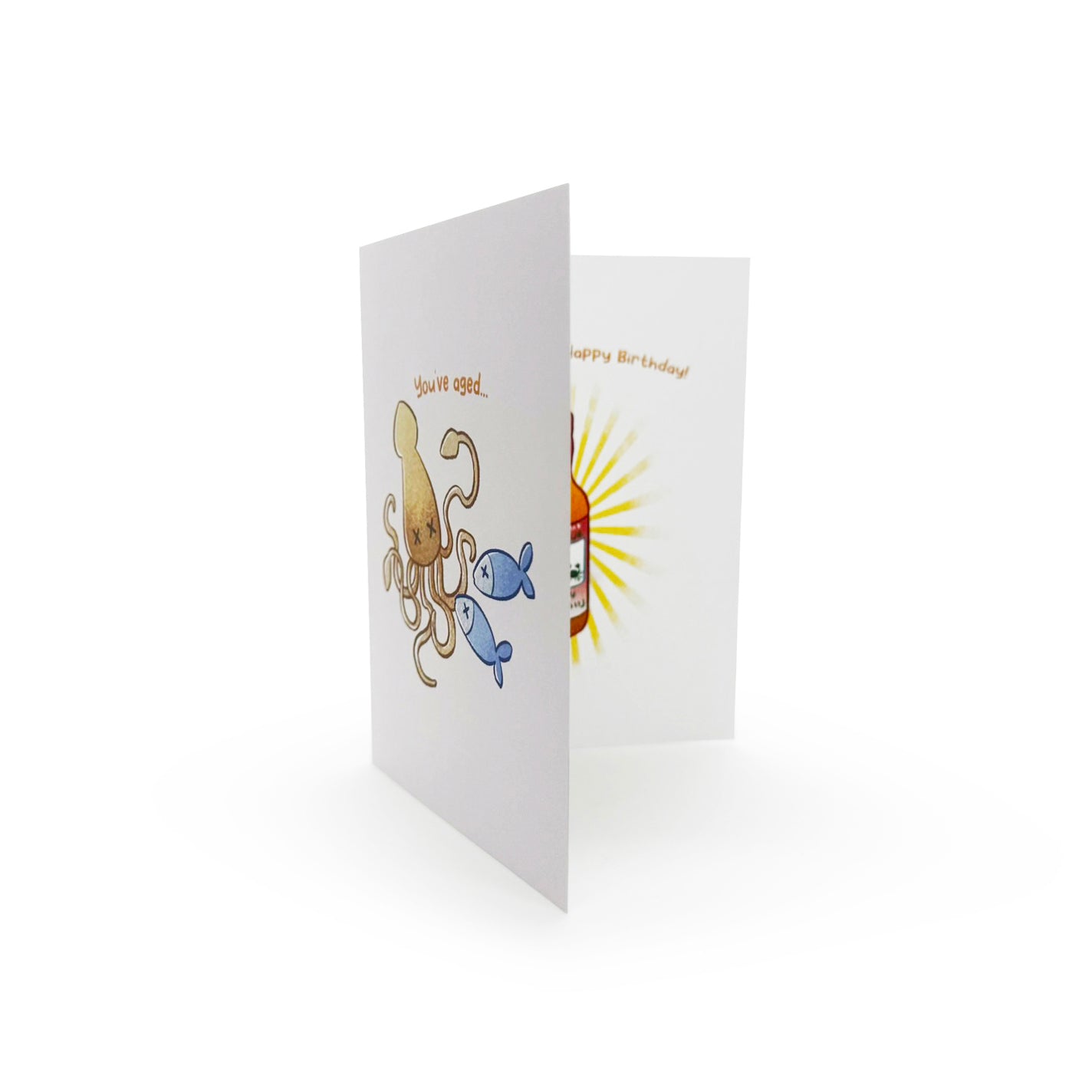 Greeting Card - Birthday - Fish Sauce - You've Aged...