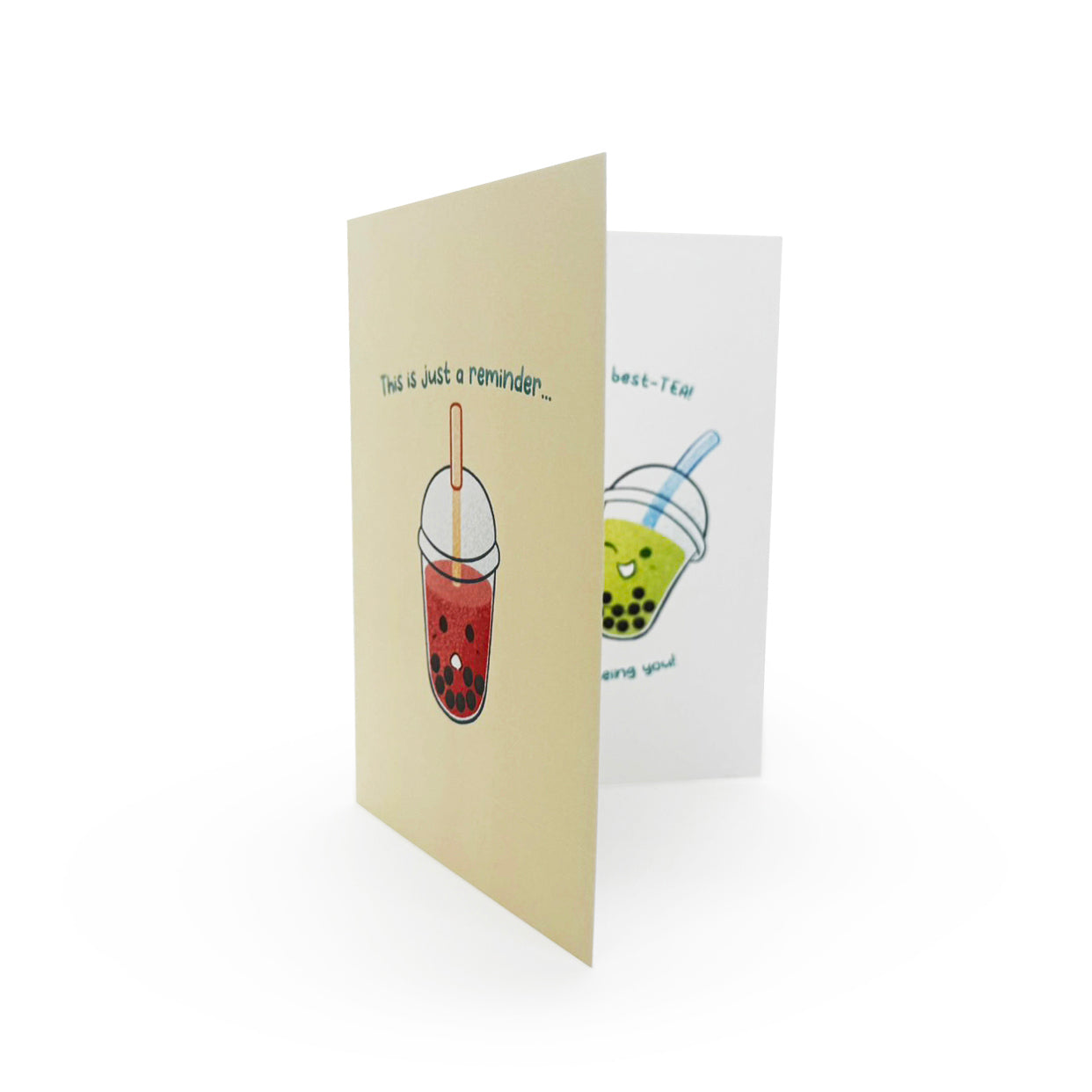 Greeting Card - Appreciation - Boba Tea - You're my best-TEA!