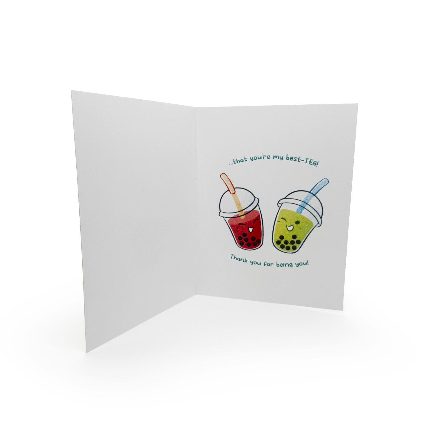 Greeting Card - Appreciation - Boba Tea - You're my best-TEA!