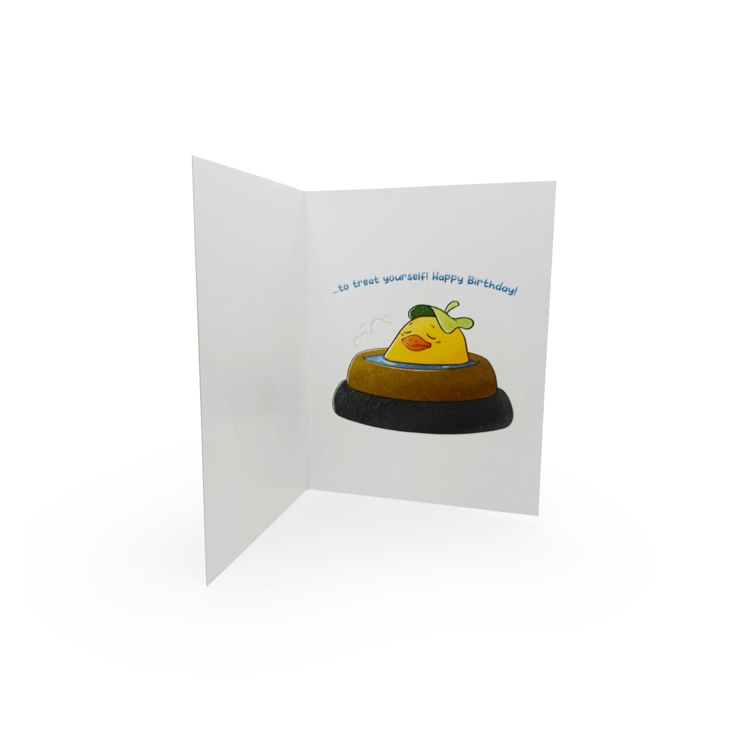 Greeting Card - Birthday - Duck Spirit - Treat Yourself