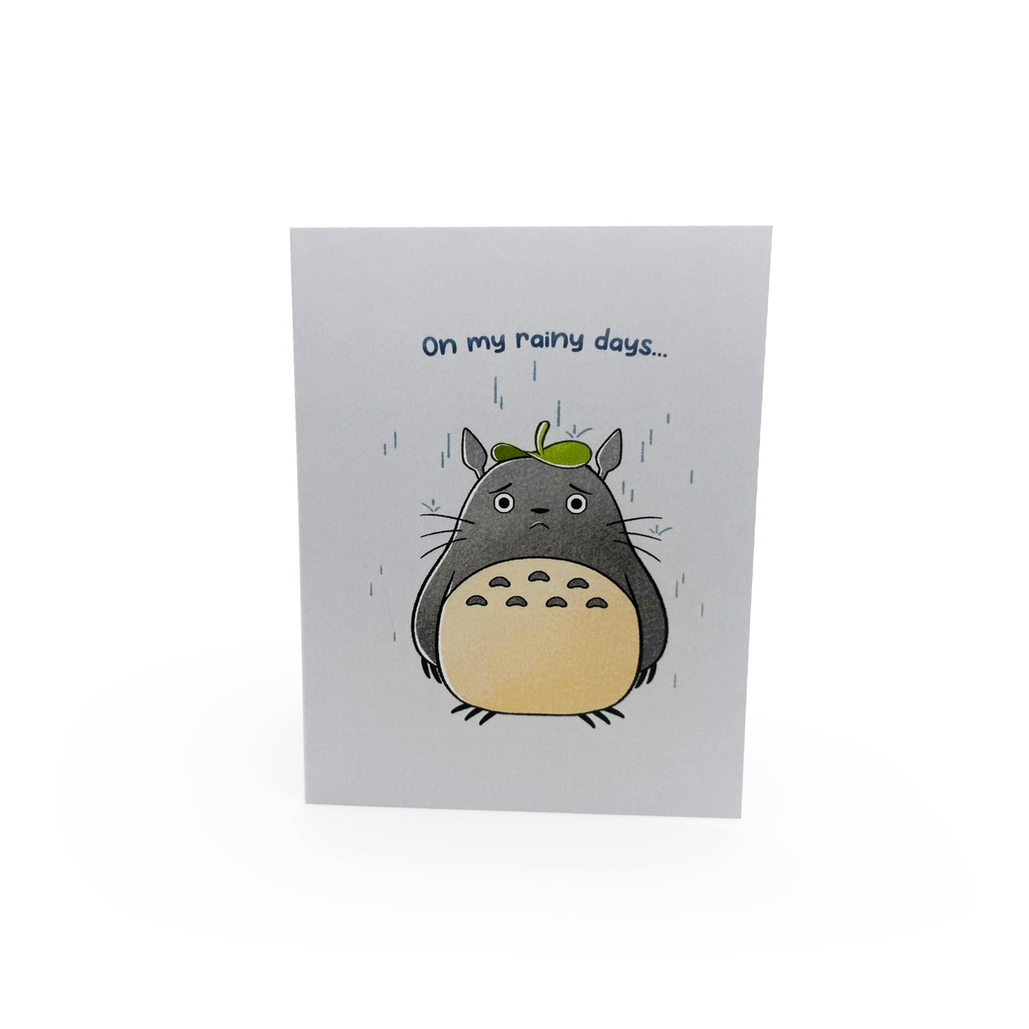 Greeting Card - Thank You - Totoro - On My Rainy Days