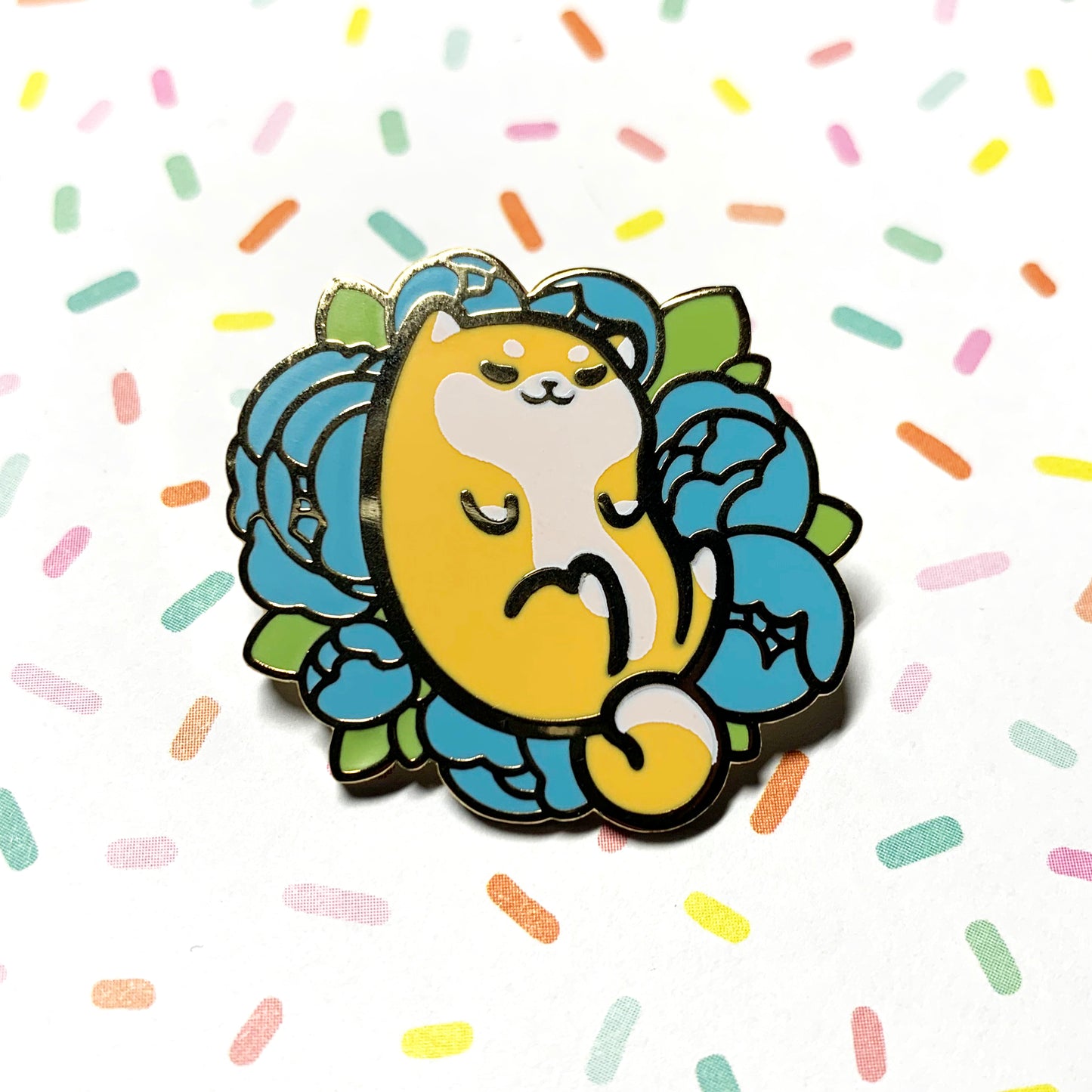 Enamel Pin - Shiba Inu - Sleepy Shiba