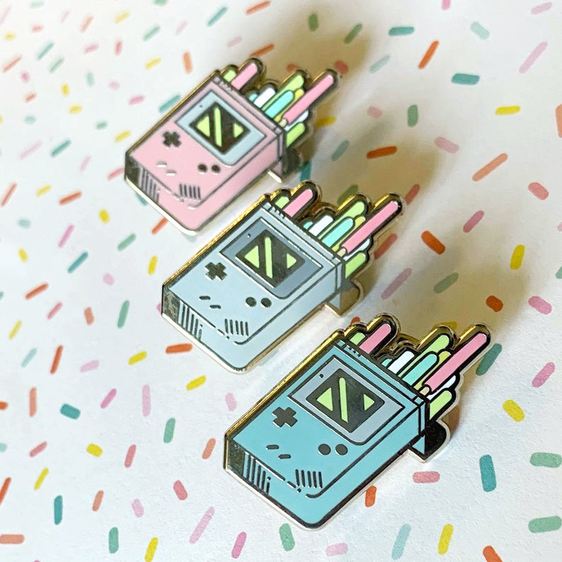 Enamel Pin - Gameboy Pocky