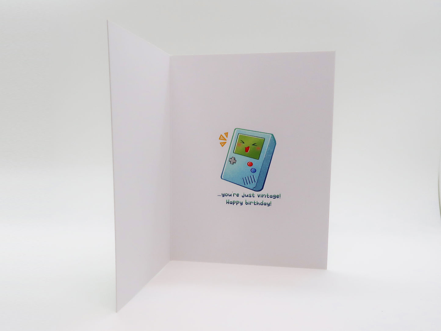 Greeting Card - Birthday - Video Game - You're Just Vintage