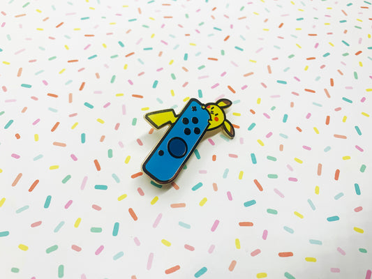 Enamel Pin - Pikachu Blue Switch Controller