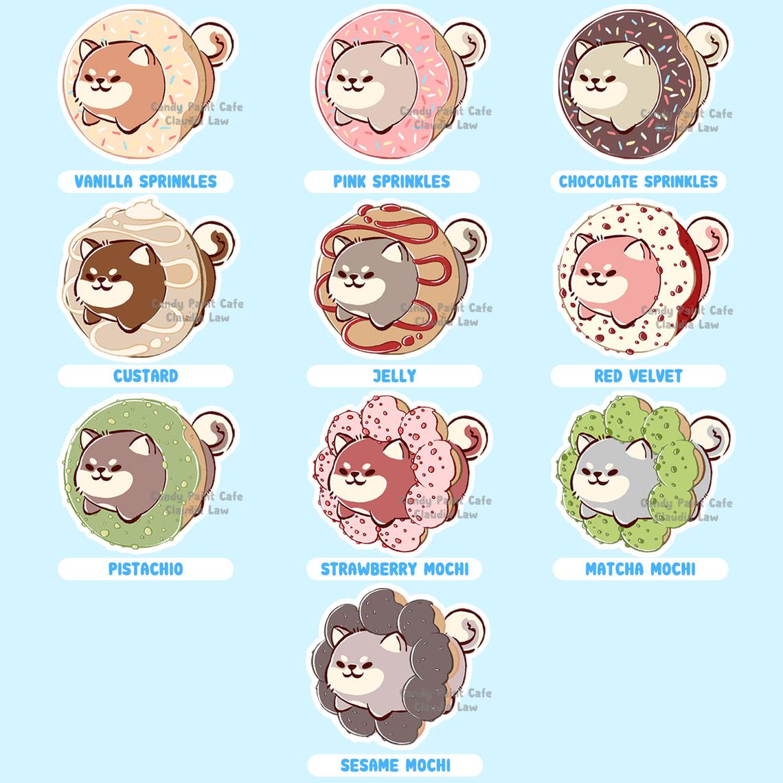 Stickers - Shiba - Custom Packs (3, 5, and 10)