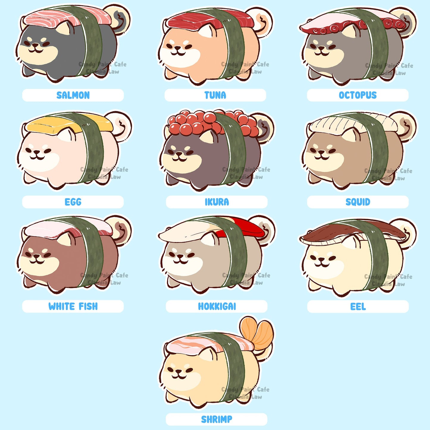 Stickers - Shiba - Custom Packs (3, 5, and 10)