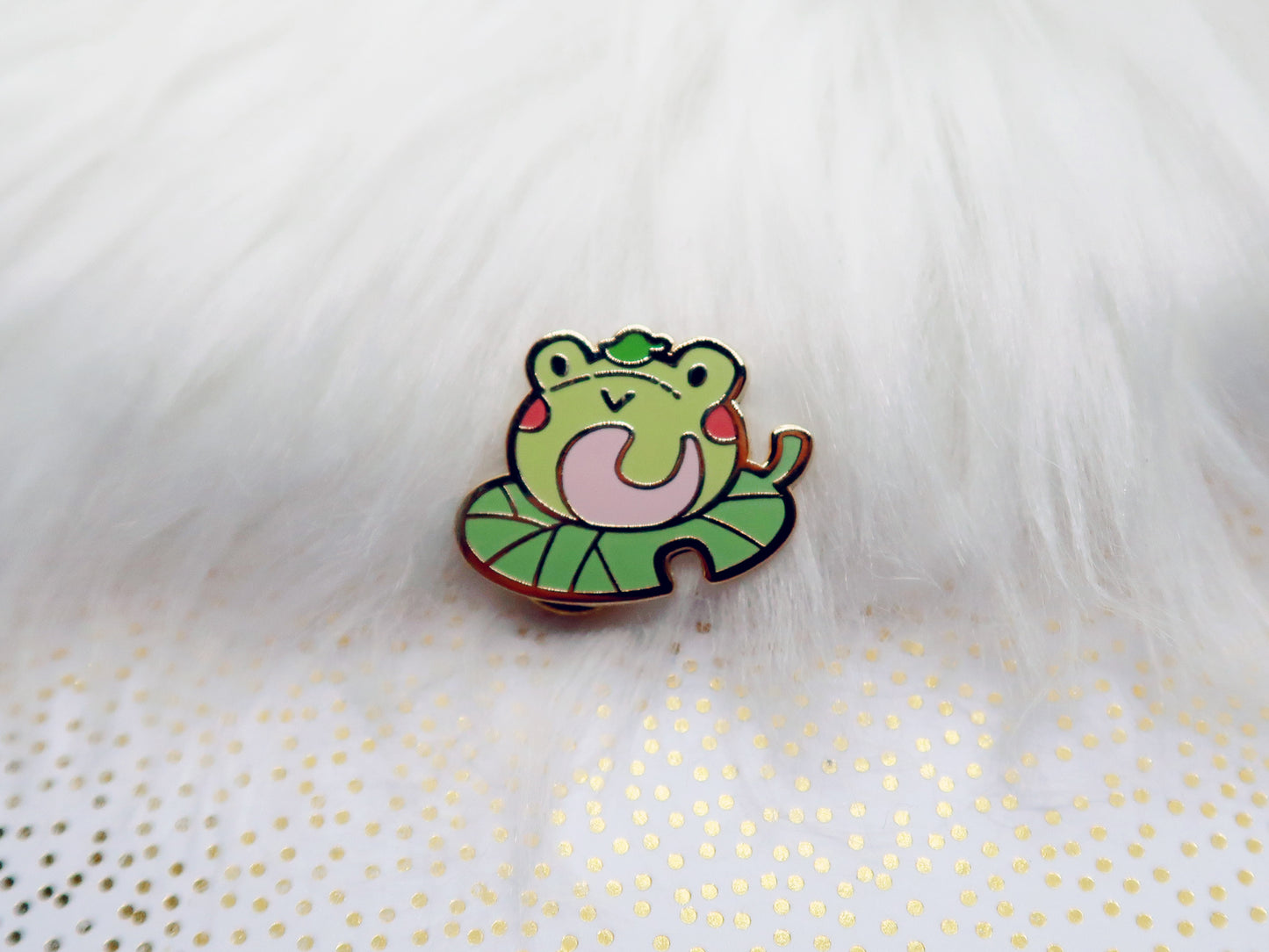 Enamel Pin - Froggy Swiss Cake