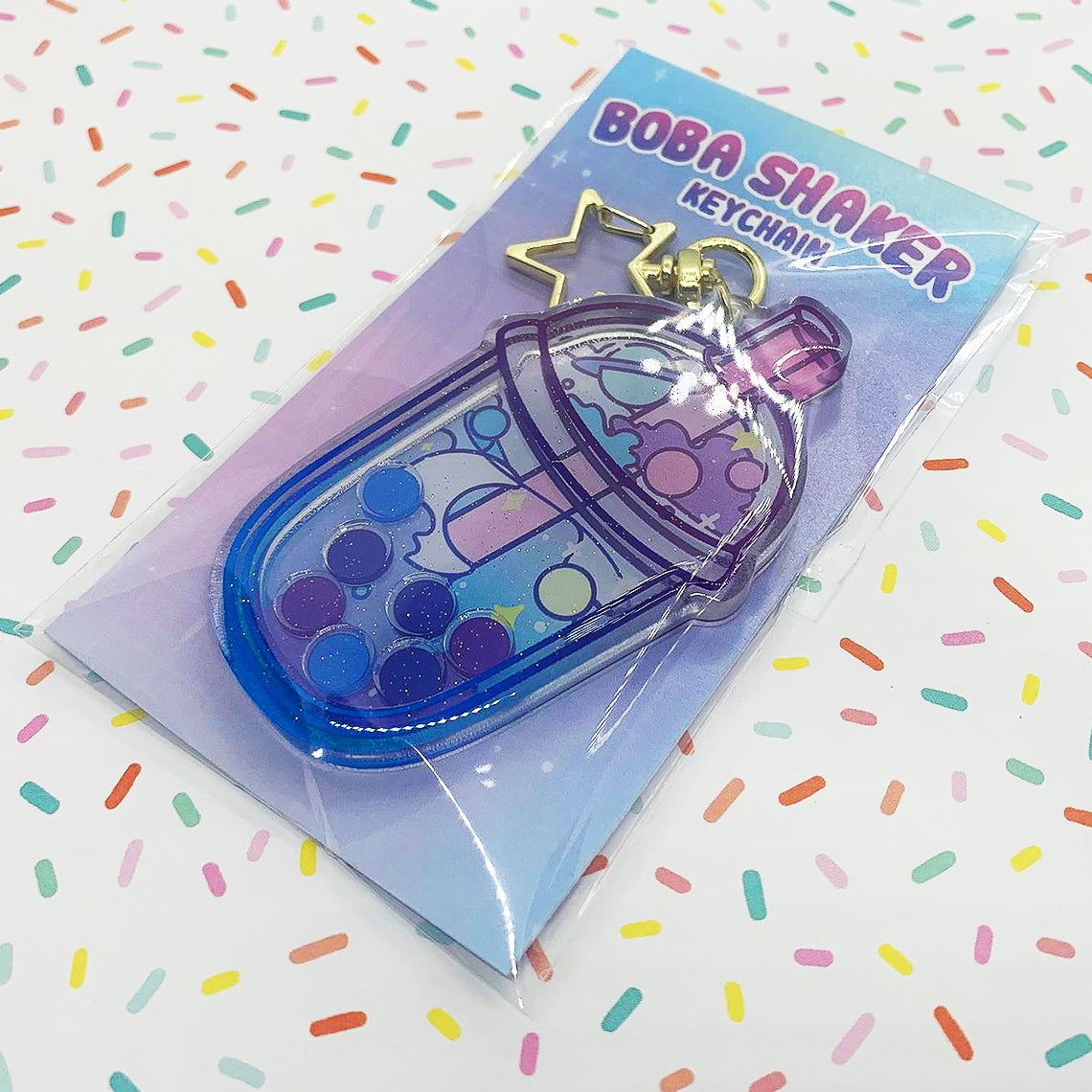 Keychain - Boba Shaker - Celestial