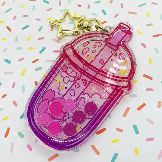 Keychain - Boba Shaker - Sakura